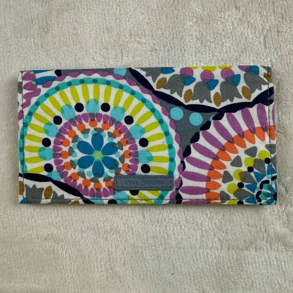 Vera Bradley Sunny Medallion Backpack Wallet Coin Purse Set Quilted Boho 4 piece